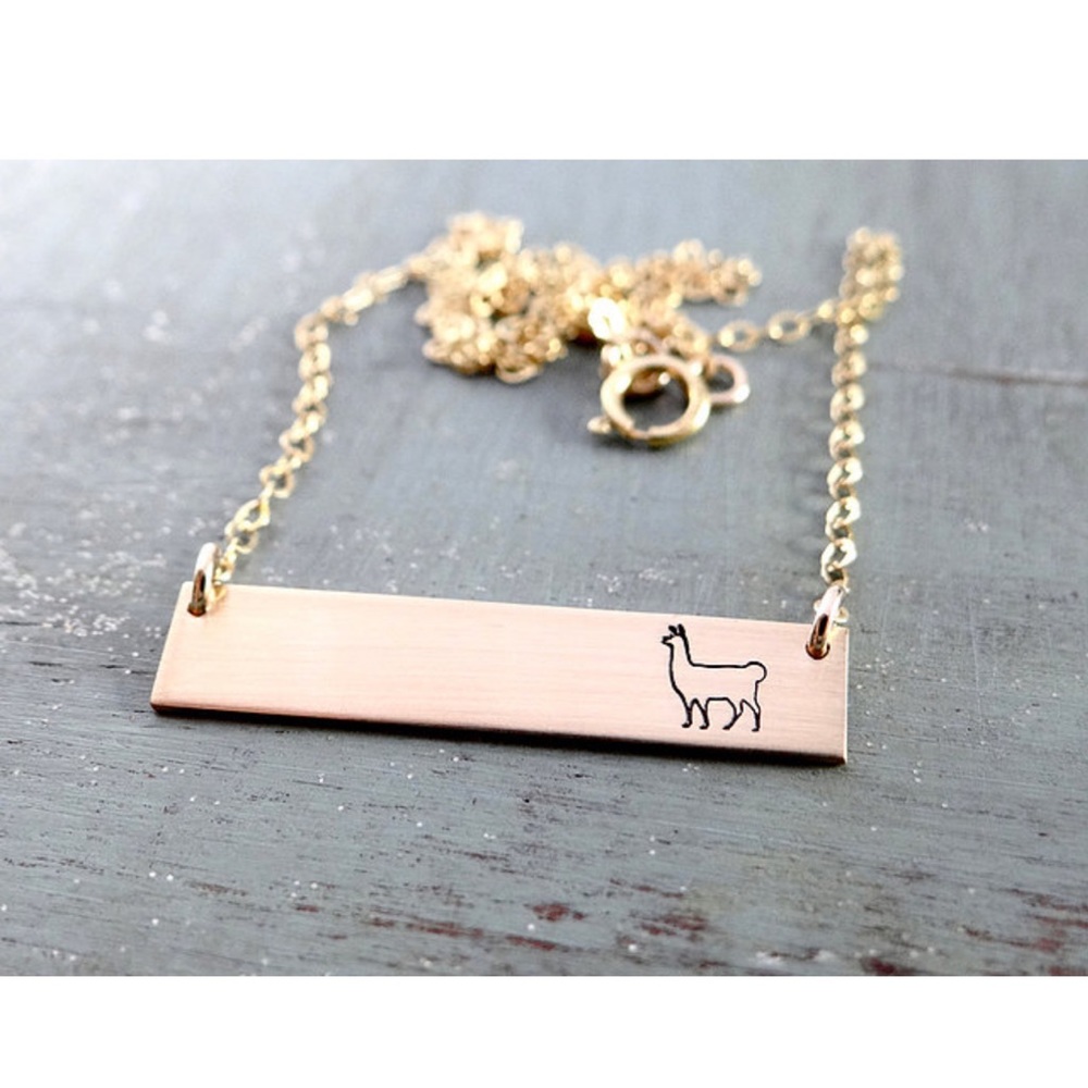 Llama Bar Necklace